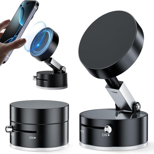 Vacuum Magnetic Phone Stand – Hands-Free Desk Holder