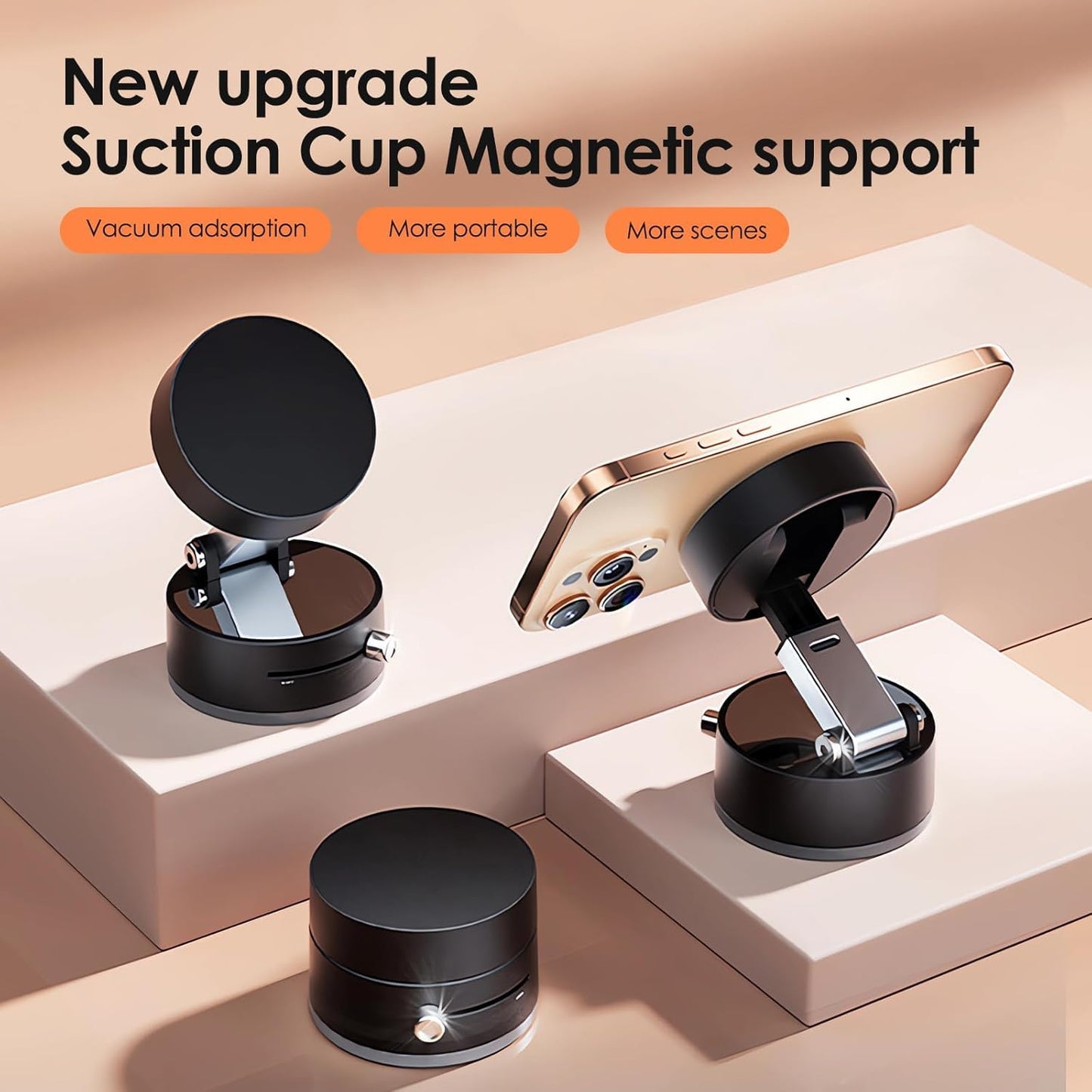 Vacuum Magnetic Phone Stand – Hands-Free Desk Holder