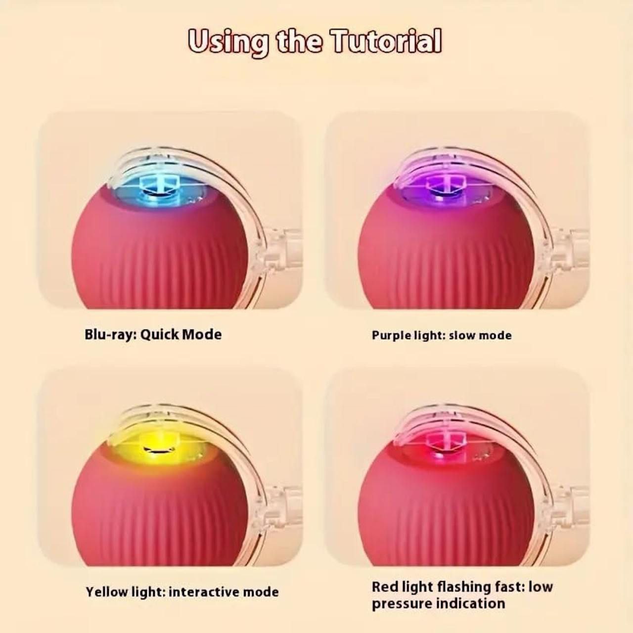 Automatic Cat Teaser Ball – Smart LED Interactive Pet Toy